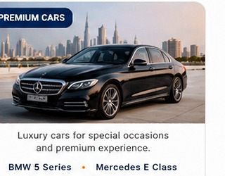 Premium luxury rental cars Dubai