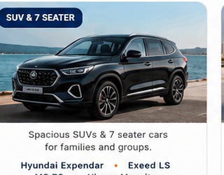 SUV and 7 seater rental cars Dubai